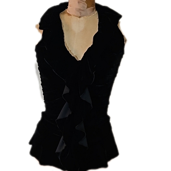 VELVET RUFFLY TOP - Picture 8 of 11